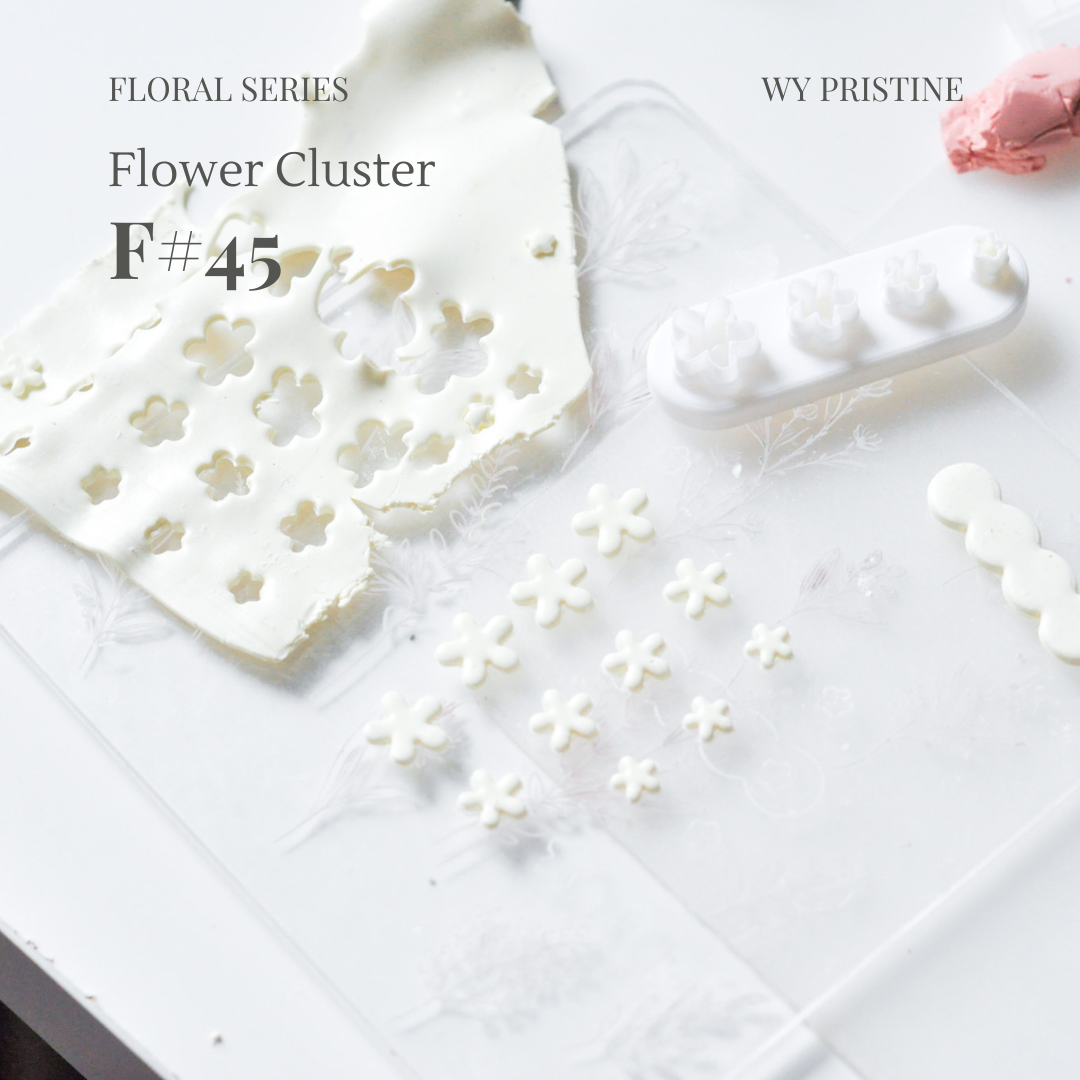 Floral Series | Flower Cluster Micro Clay Cutters | F#44-F#45 (Flower Cluster)