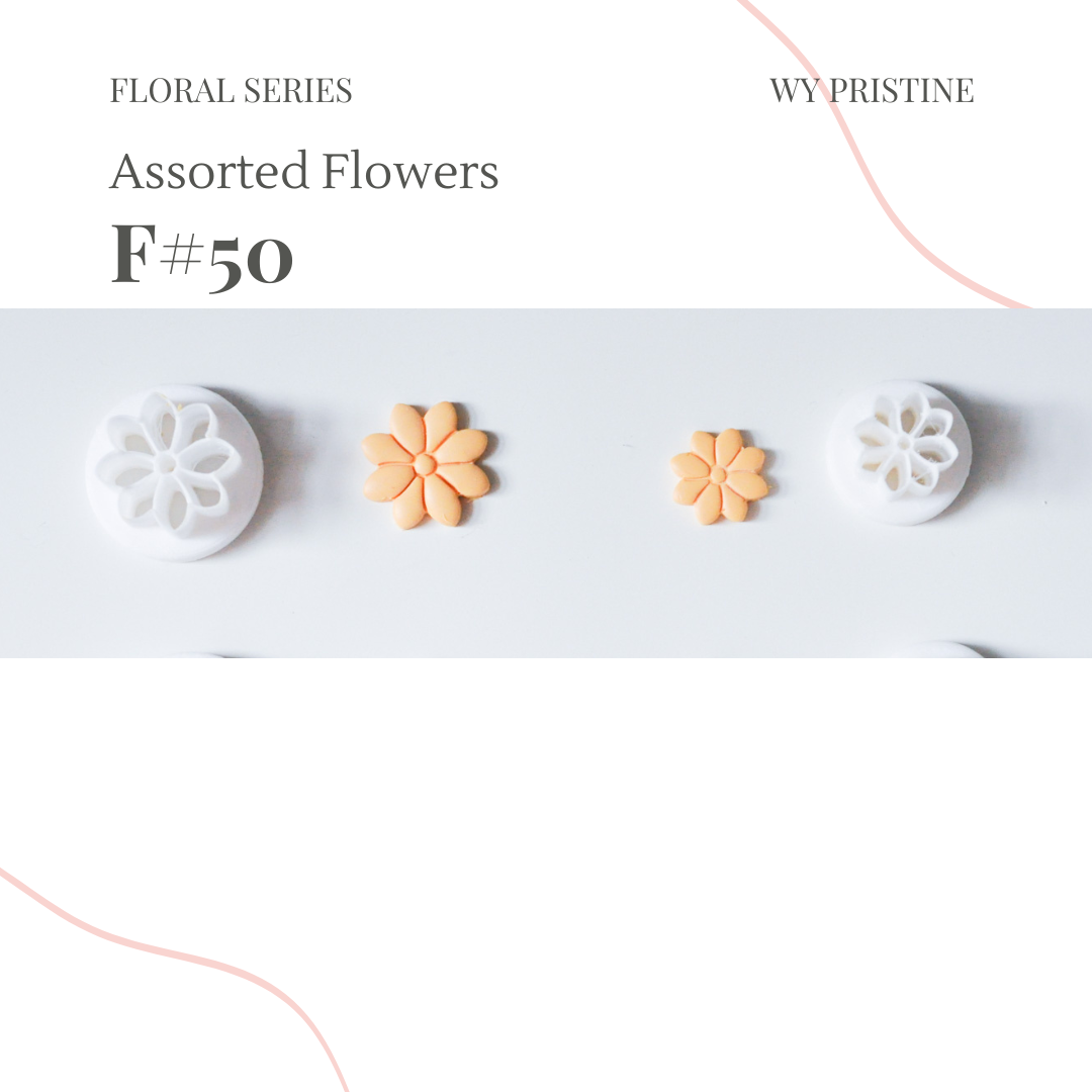 Floral Series | Flower Stamp Cutter | F#46-F#51 Assorted Flower