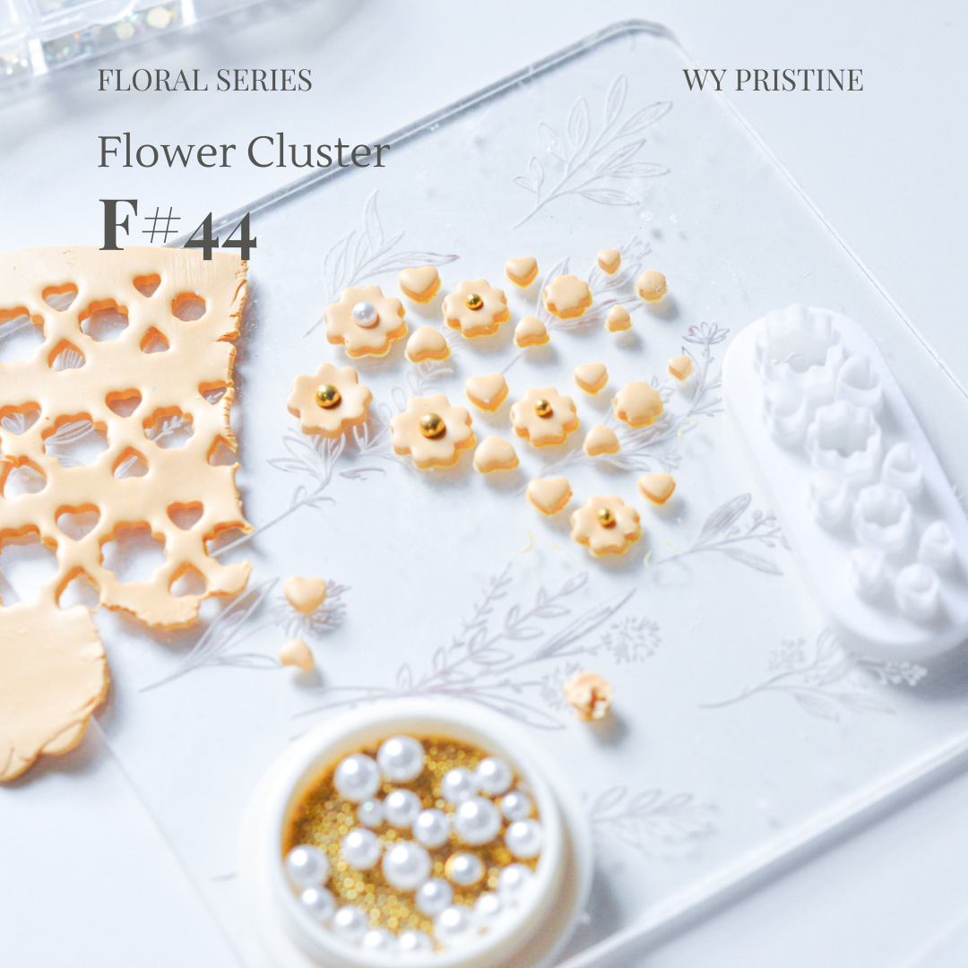 Floral Series | Flower Cluster Micro Clay Cutters | F#44-F#45 (Flower Cluster)